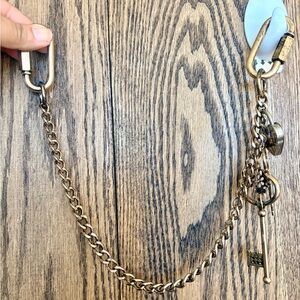 💛Free People💛 Antique Gold-Tone Purse Charm Chain